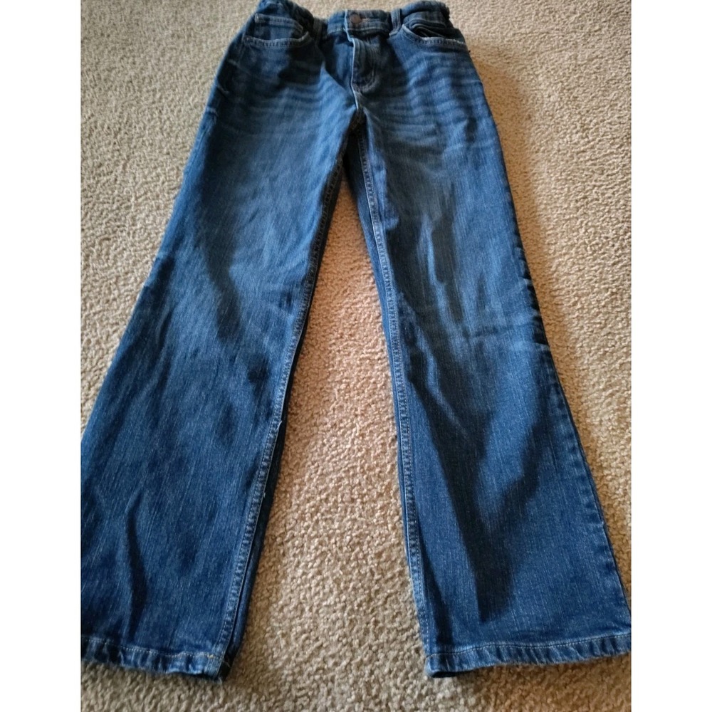 Lot of 2 Cat & Jack Blue Medium and Dark Wash Blue Denim Boys‎ Jeans Size 14